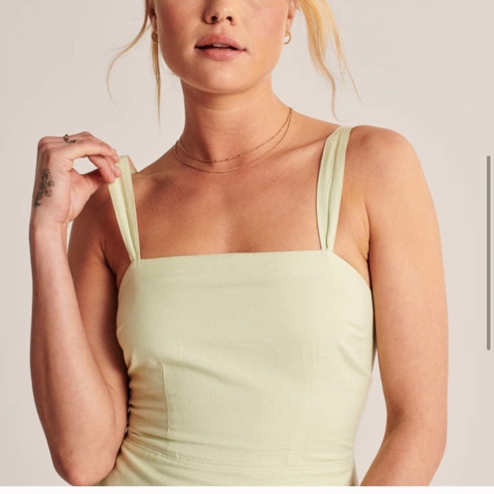 BROWN Abercrombie and Finch Wide Strap Mini Dress - Picture 5 of 14